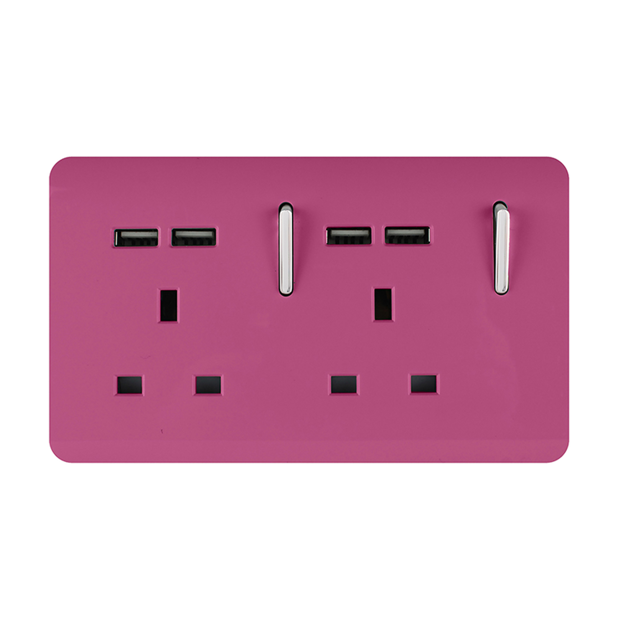 Pink Wiring Accessories Trendi Decorative Screwless